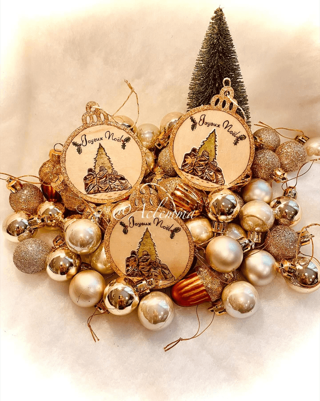 Boule de Noël "Joyeux Noël" 